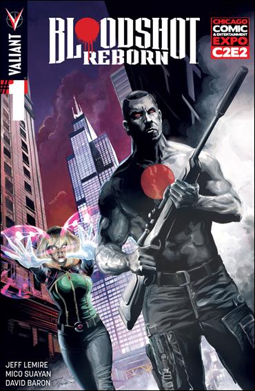 Bloodshot Reborn issue 1-L JK Woodward C2E2 Cover 1/500