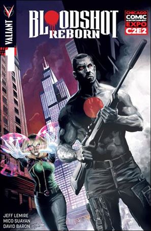 Bloodshot Reborn issue 1-L JK Woodward C2E2 Cover 1/500