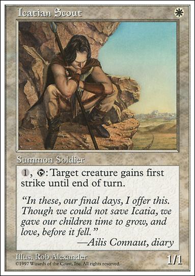 Magic the Gathering: 5th Edition (Base Set) card 37 Icatian Scout