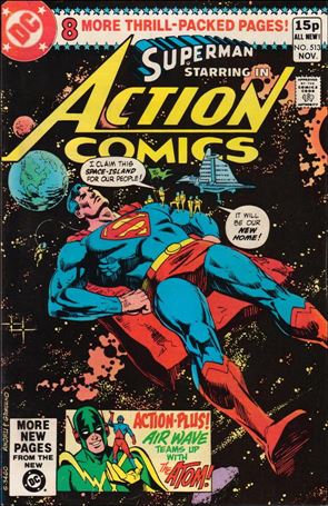 Action Comics (1938) issue 513-B UK Price Cover