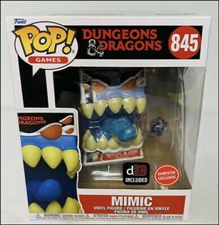 POP! Games figure 845 Mimic with D20 (6 inch Gamestop Exclusive)