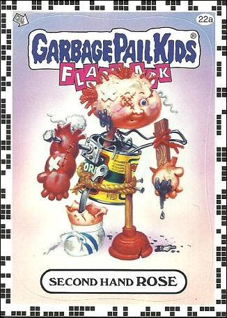 Garbage Pail Kids: Flashback Series 2 (White Border Base Set) card 22a Second Hand Rose