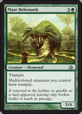 Magic the Gathering: Dragon's Maze (Base Set) card 43 Maze Behemoth