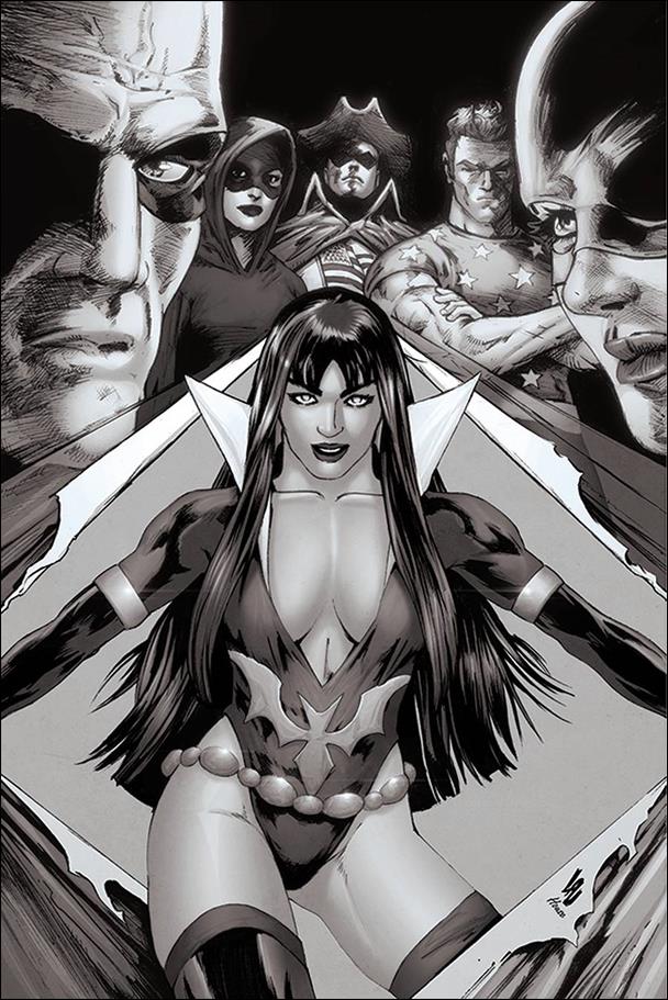 Vampirella: The Dark Powers issue 2-N Jonathan Lau 1:25 Black & White Virgin Cover