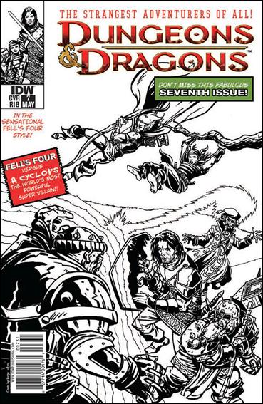 Dungeons & Dragons (2010) issue 7-D Jorge Lucas 1:25 Black and White Cover