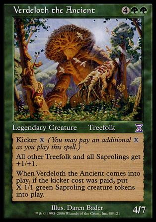 Magic the Gathering: Time Spiral (Timeshifted Subset) card 88 Verdeloth the Ancient
