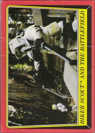 Star Wars: Return of the Jedi: Series 1 (Base Set) card 97 Biker Scout and the Battlefield