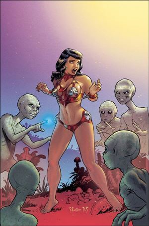 Bettie Page: The Alien Agenda issue 5-O Stephane Roux 1:30 Virgin Cover