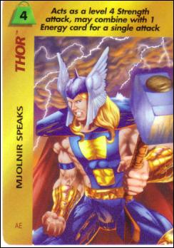 Marvel OverPower (Base Set) card nn216 Thor: Mjolnir Speaks