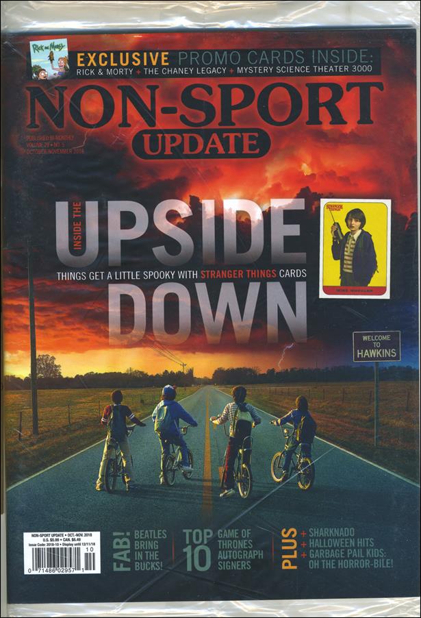 Non-Sport Update (2018) issue 5 Polybagged with Promo Card