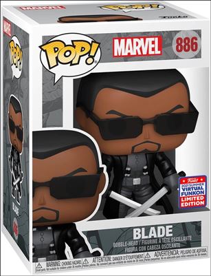 POP! Marvel figure 886 Blade Funko Virtual Funkon Exclusive