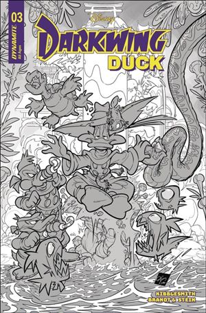 Darkwing Duck (2025) issue 3-H Ciro Cangialosi B&W 1:10 Cover