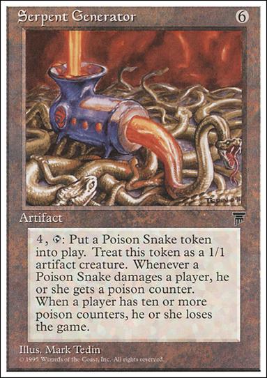 Magic the Gathering: Chronicles (Base Set) card 108 Serpent Generator