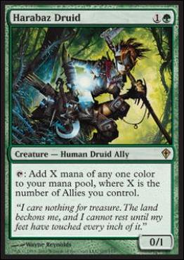 Magic the Gathering: Worldwake (Base Set) card 105 Harabaz Druid