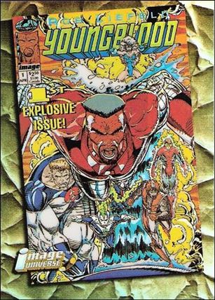 Topps Finest Image Universe Founders Series (Debut Issue Covers Subset) card d3 Youngblood #1