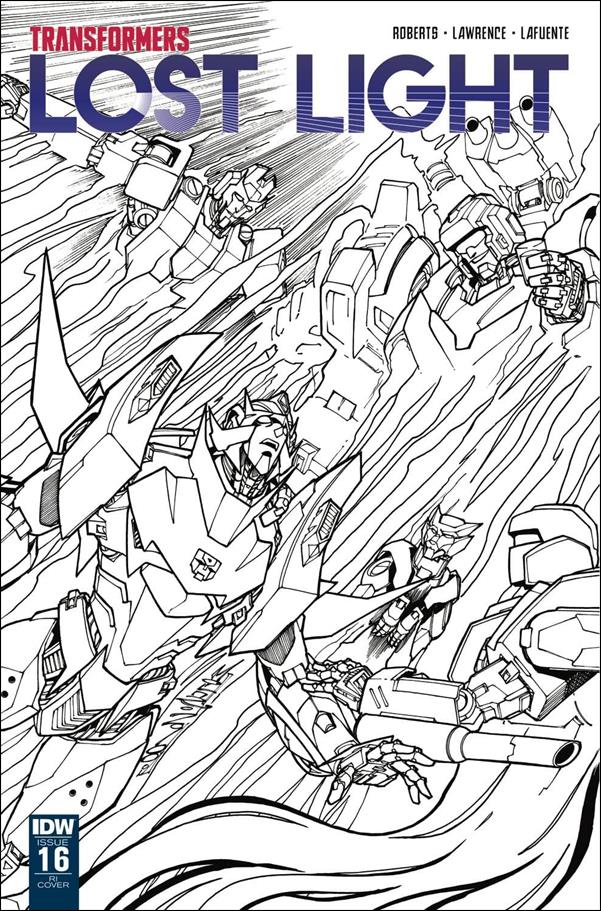 Transformers: Lost Light issue 16-C Alex Milne 1:10 Black and White Cover