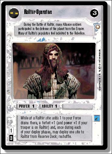 Star Wars: Special Edition Limited (Base Set) card 182 Ralltiir Operative