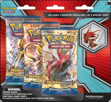 Pokemon XY: BREAKpoint card 2-K 3-Pack with Gyarados Pin
