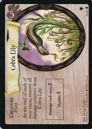 Harry Potter: Quidditch Cup (Base Set) card 56 Cobra Lily