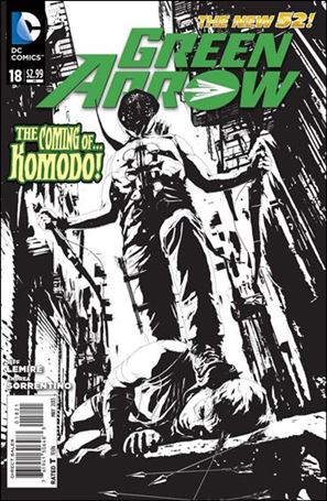 Green Arrow (2011) issue 18-B 1:25 Black and White Cover