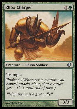 Magic the Gathering: Shards of Alara (Base Set) card 145 Rhox Charger