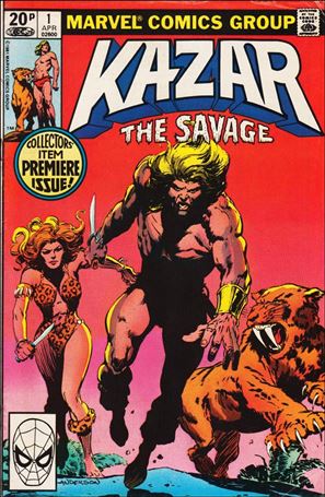 Ka-Zar the Savage issue 1-B UK Price Cover