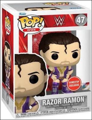POP! WWE figure 47-C Razor Ramon (Metallic) GameStop Exclusive