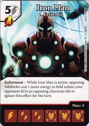 Marvel Dice Masters Civil War card 136 Iron Man: Extremis