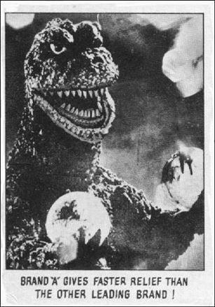 Creature Feature (Base Set) card 109 Brand 'A' gives faster relief than the other 