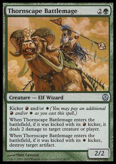 Magic the Gathering: Duel Decks: Phyrexia vs. the Coalition (Base Set) card 42 Thornscape Battlemage