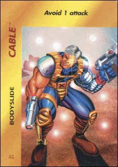Marvel OverPower (Base Set) card nn57 Cable: Bodyslide