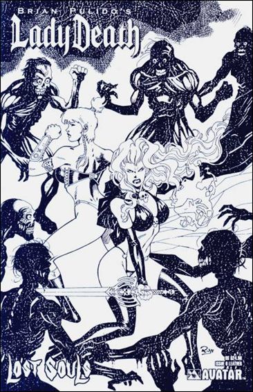 Brian Pulido's Lady Death: Lost Souls issue 0-O Leather Cover