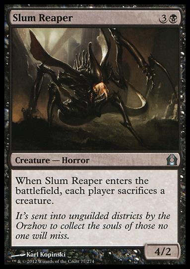 Magic the Gathering: Return to Ravnica (Base Set) card 77 Slum Reaper