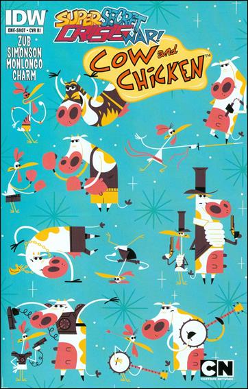 Super Secret Crisis War! Cow & Chicken issue 1-C Andrew Kolb 1:10 Cover