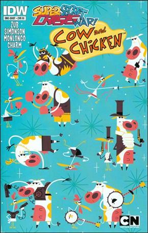Super Secret Crisis War! Cow & Chicken issue 1-C Andrew Kolb 1:10 Cover