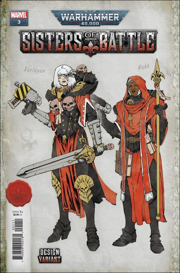 Warhammer 40,000: Sisters of Battle issue 3-C Edgar Salazar 1:10 Design Cover