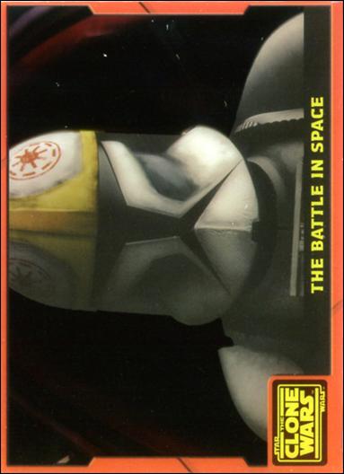 Star Wars: The Clone Wars (Red Animation Cel Subset) card nn3 The Battle in Space