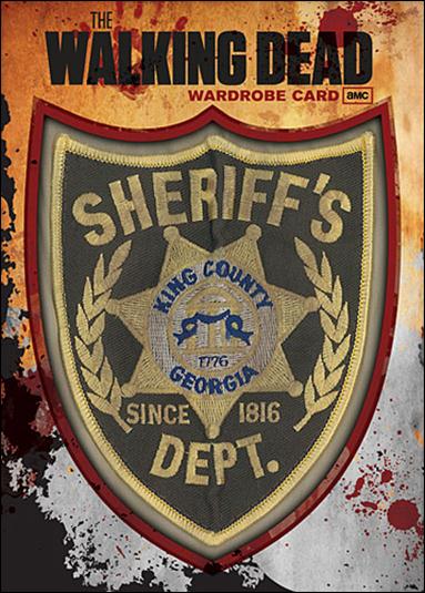 Walking Dead (Oversized Wardrobe Redemption Subset) card R1 Rick Grimes' Badge 1:1 Wardrobe Card