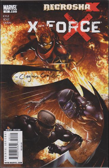X-Force (2008) issue 21-D DF Standard Cover (Signed by Clayton Craine) 1/30