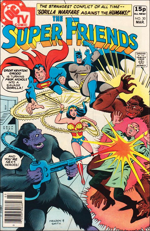 Super Friends (1976) issue 30-B UK Price Cover