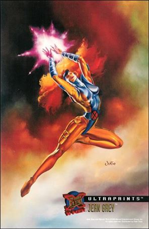 1995 Fleer Ultra X-Men (Ultraprints Subset) card 7 Jean Grey