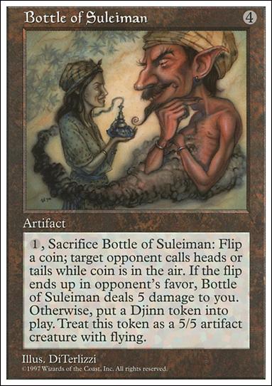 Magic the Gathering: 5th Edition (Base Set) card 354 Bottle of Suleiman