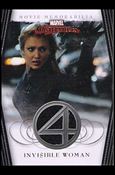 2008 Marvel Masterpieces: Series 2 (Movie Memorabilia Subset) card nn 2-B Invisible Woman - Black Swatch