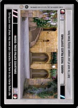 Star Wars: Coruscant Limited (Base Set) card 73 Naboo: Theed Palace Courtyard