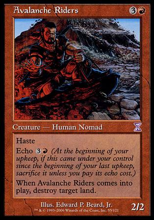 Magic the Gathering: Time Spiral (Timeshifted Subset) card 55 Avalanche Riders