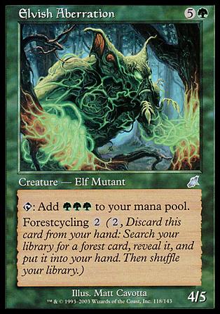 Magic the Gathering: Scourge (Base Set) card 118 Elvish Aberration