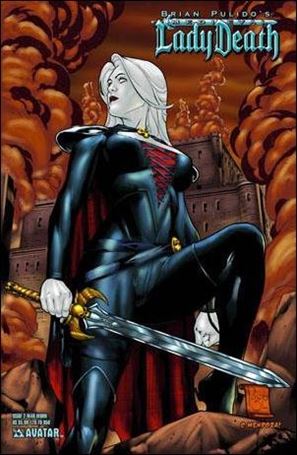 Brian Pulido's Medieval Lady Death: War of the Winds issue 2-D War Worn Cover 1/850
