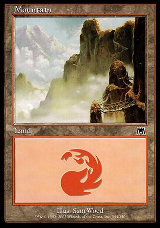 Magic the Gathering: Onslaught (Base Set) card 344 Mountain