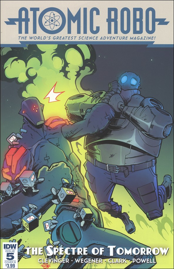 Atomic Robo and the Spectre of Tomorrow issue 5-B Nick Roche Cover