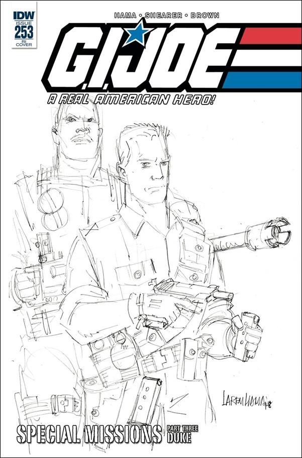 G.I. Joe: A Real American Hero issue 253-C Larry Hama 1:10 Sketch Cover